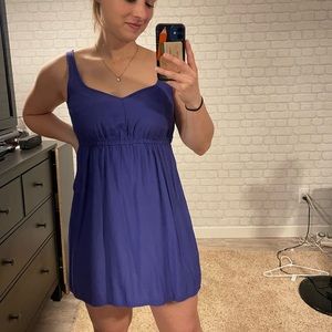 Blue baby doll dress